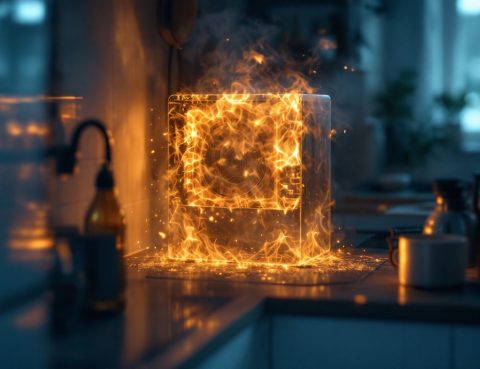 Olor a plástico quemado en un electrodoméstico